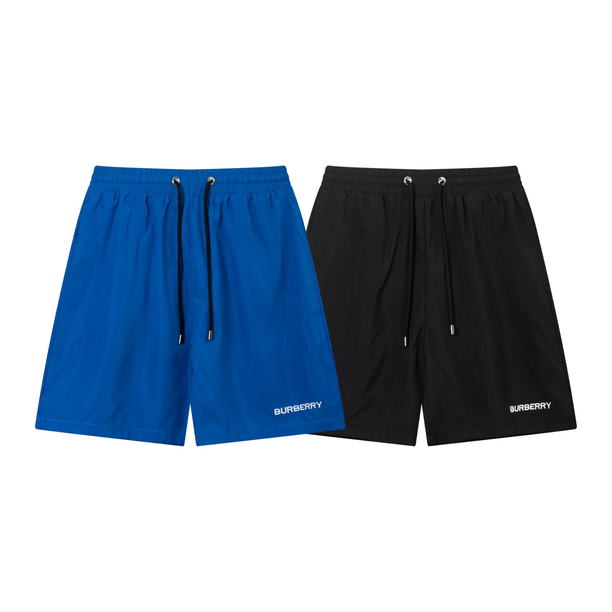 Burberry Men Blue Quick Dry Logo Shorts