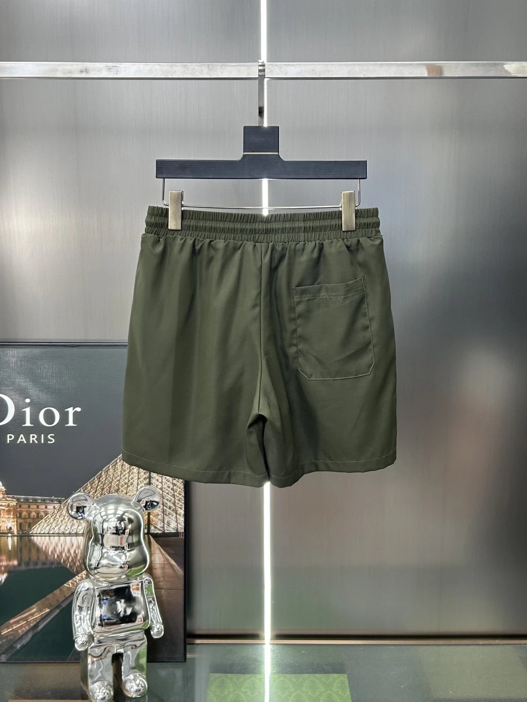 Balenciaga Men’s Lightweight Casual Shorts Green Summer Wear