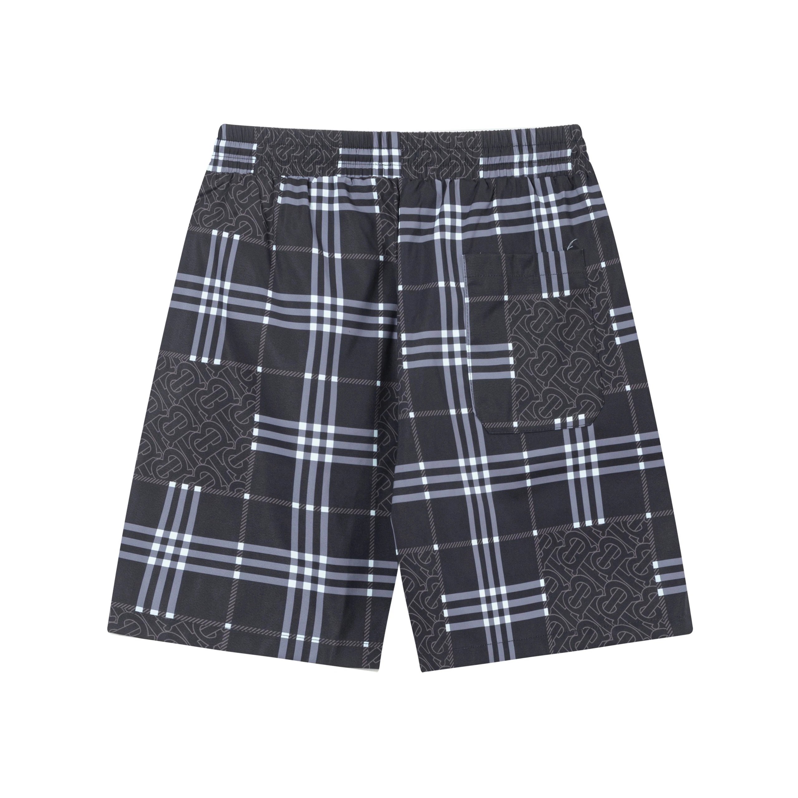 Balenciaga Men Checkered Shorts Summer Streetwear