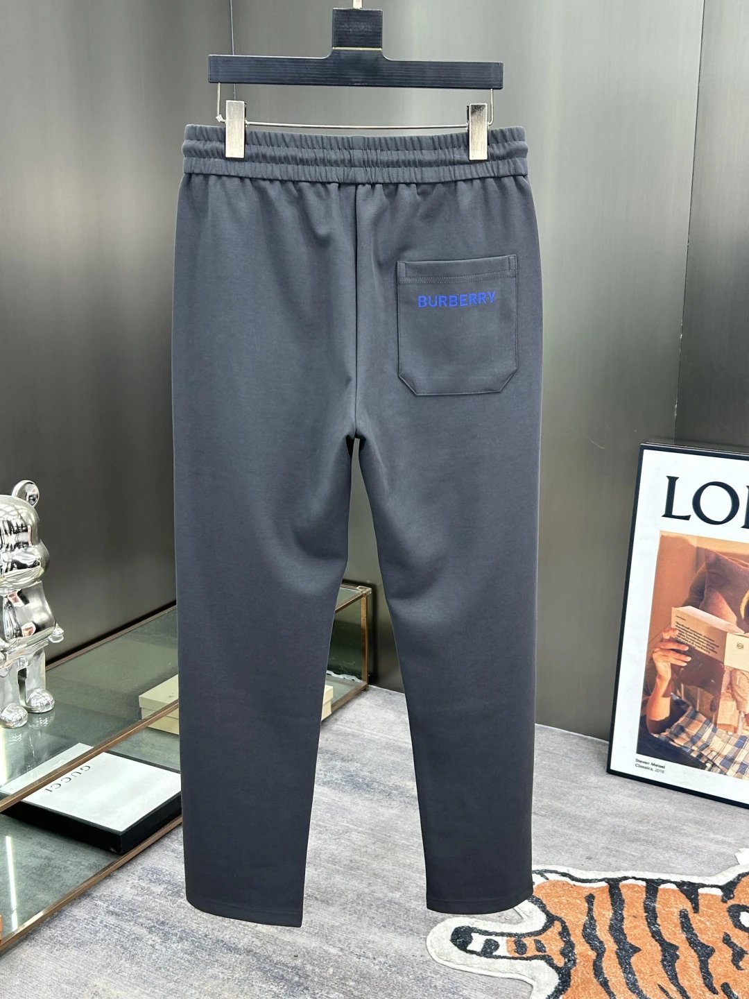 Balenciaga Men’s Grey Jogger Pants Casual Streetwear