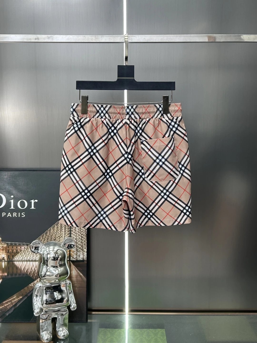 Balenciaga Plaid Print Men’s Casual Summer Shorts