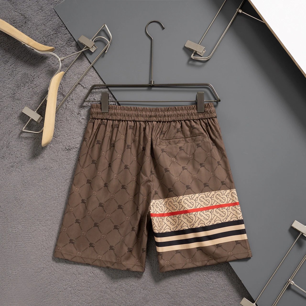 Balenciaga Men Embossed Pattern Summer Shorts