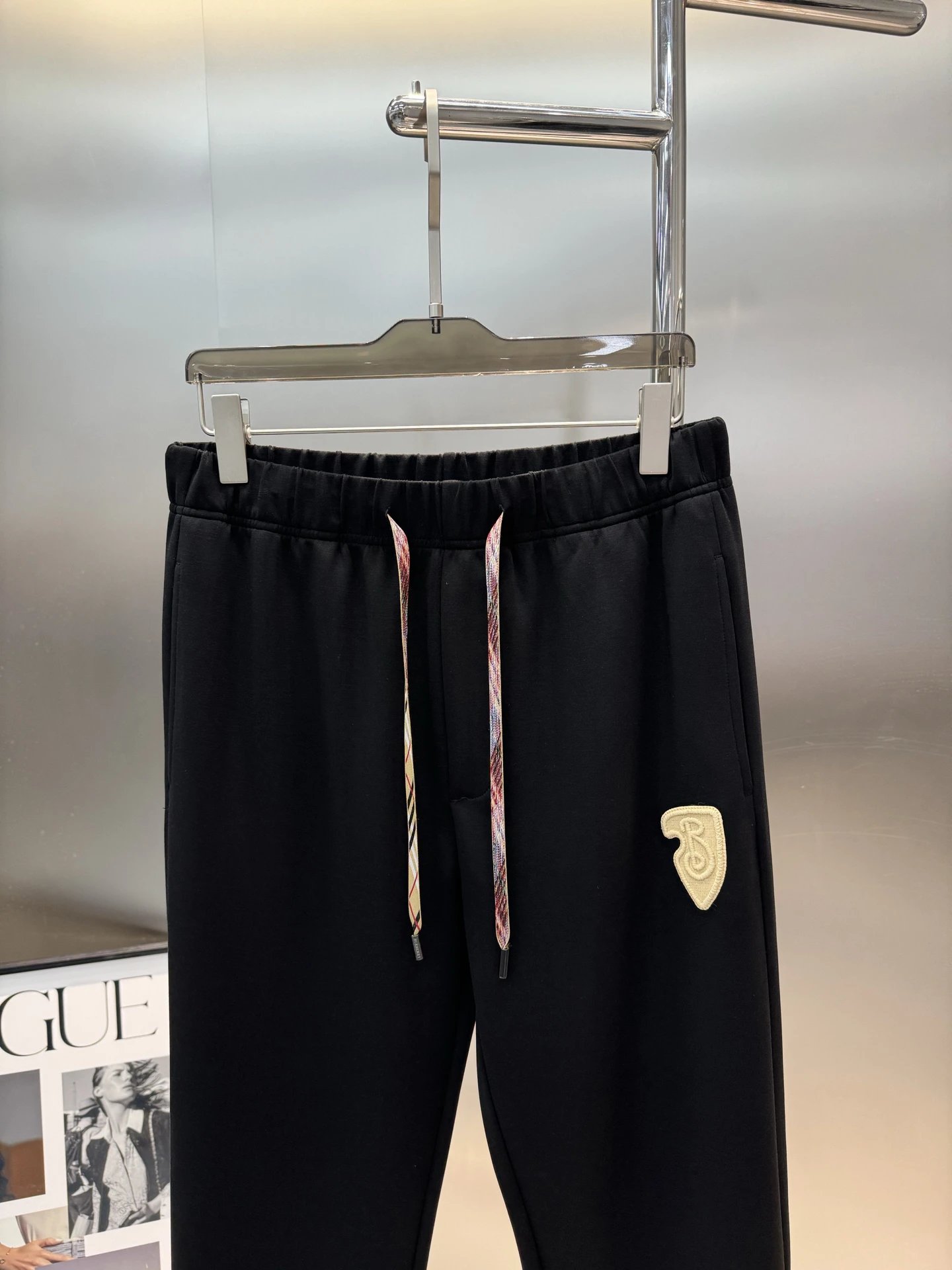 Balenciaga Men’s Black Drawstring Casual Pants