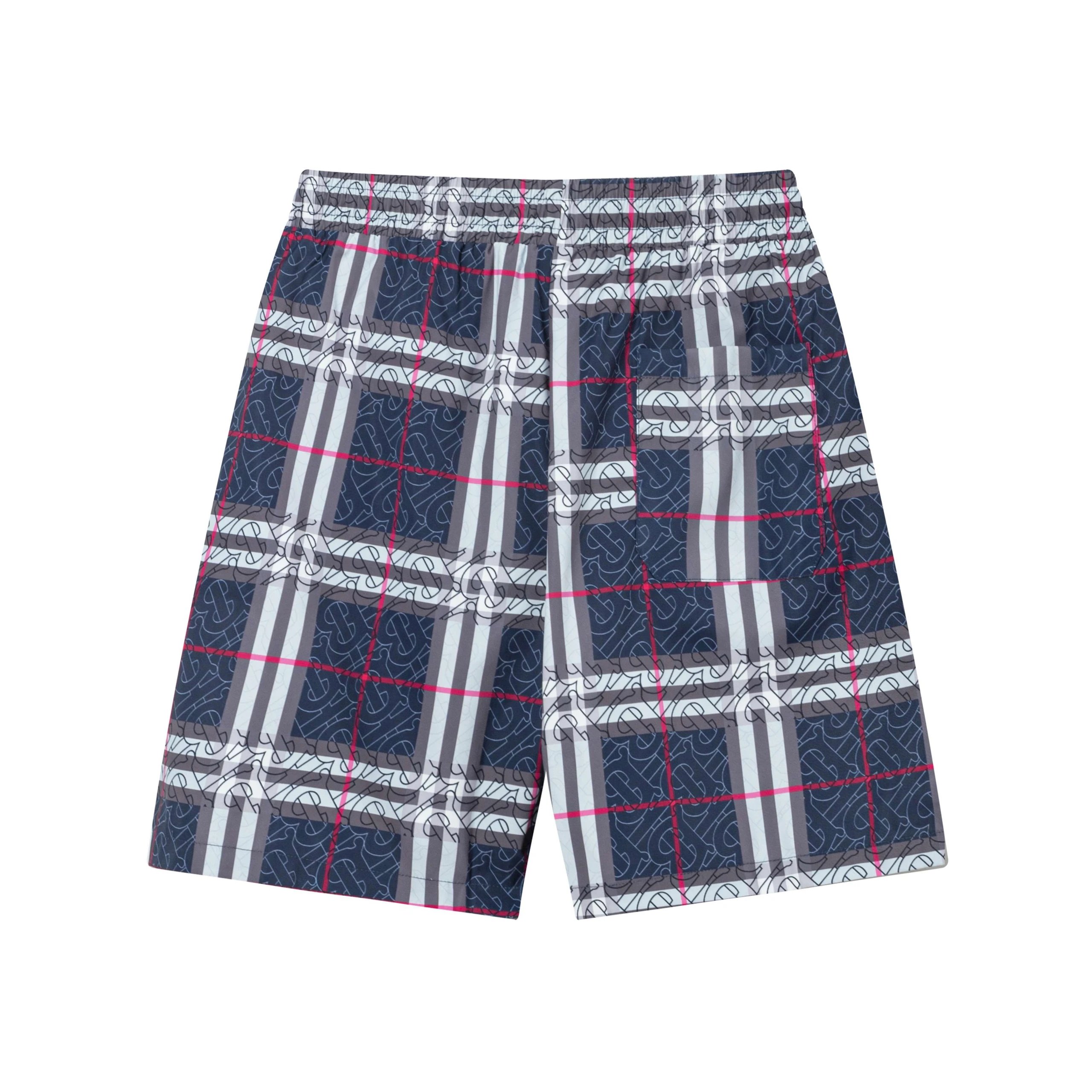 Balenciaga Plaid Shorts Men Luxury Streetwear Summer