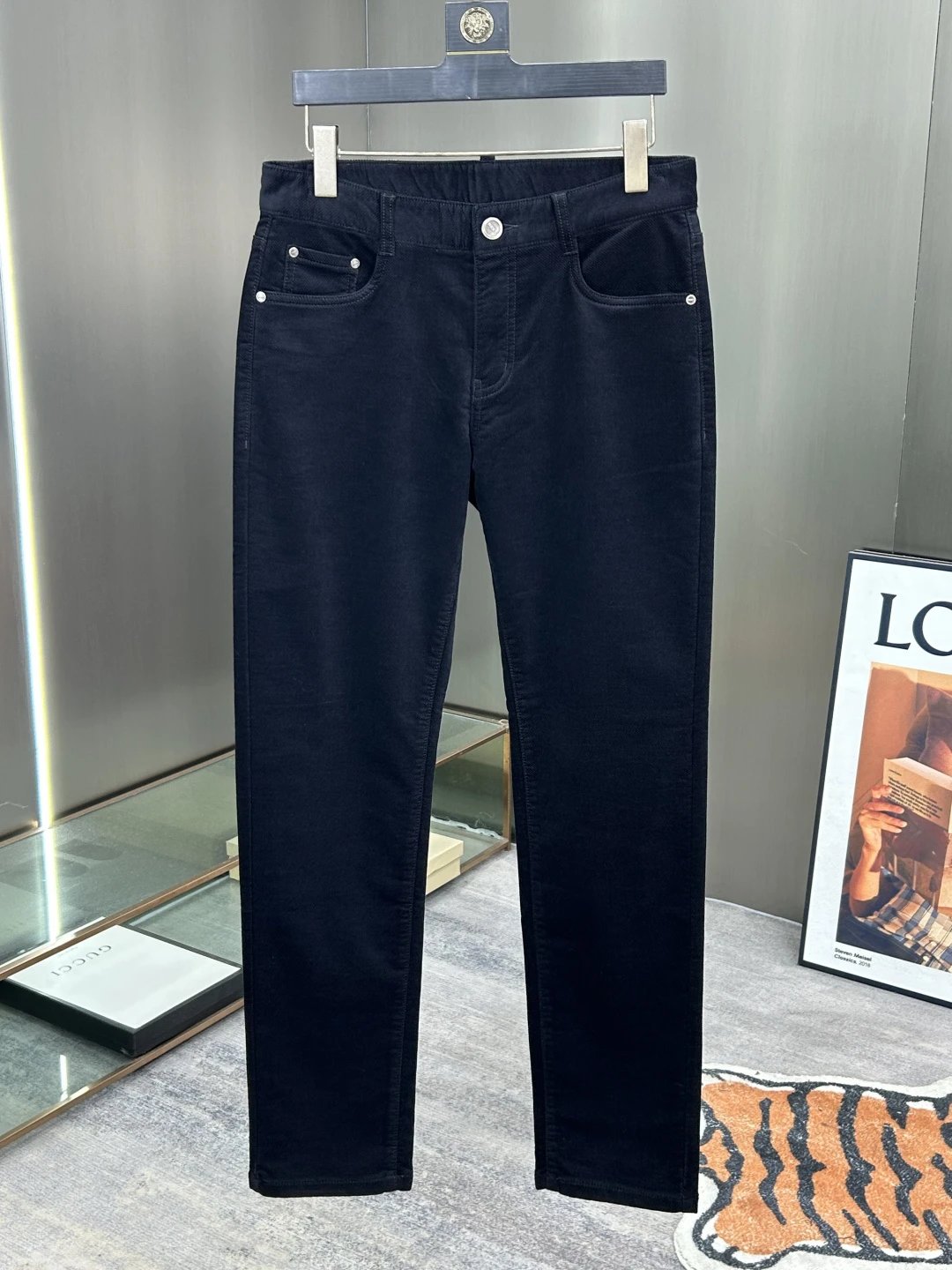 Balenciaga Slim Fit Stretch Denim Pants