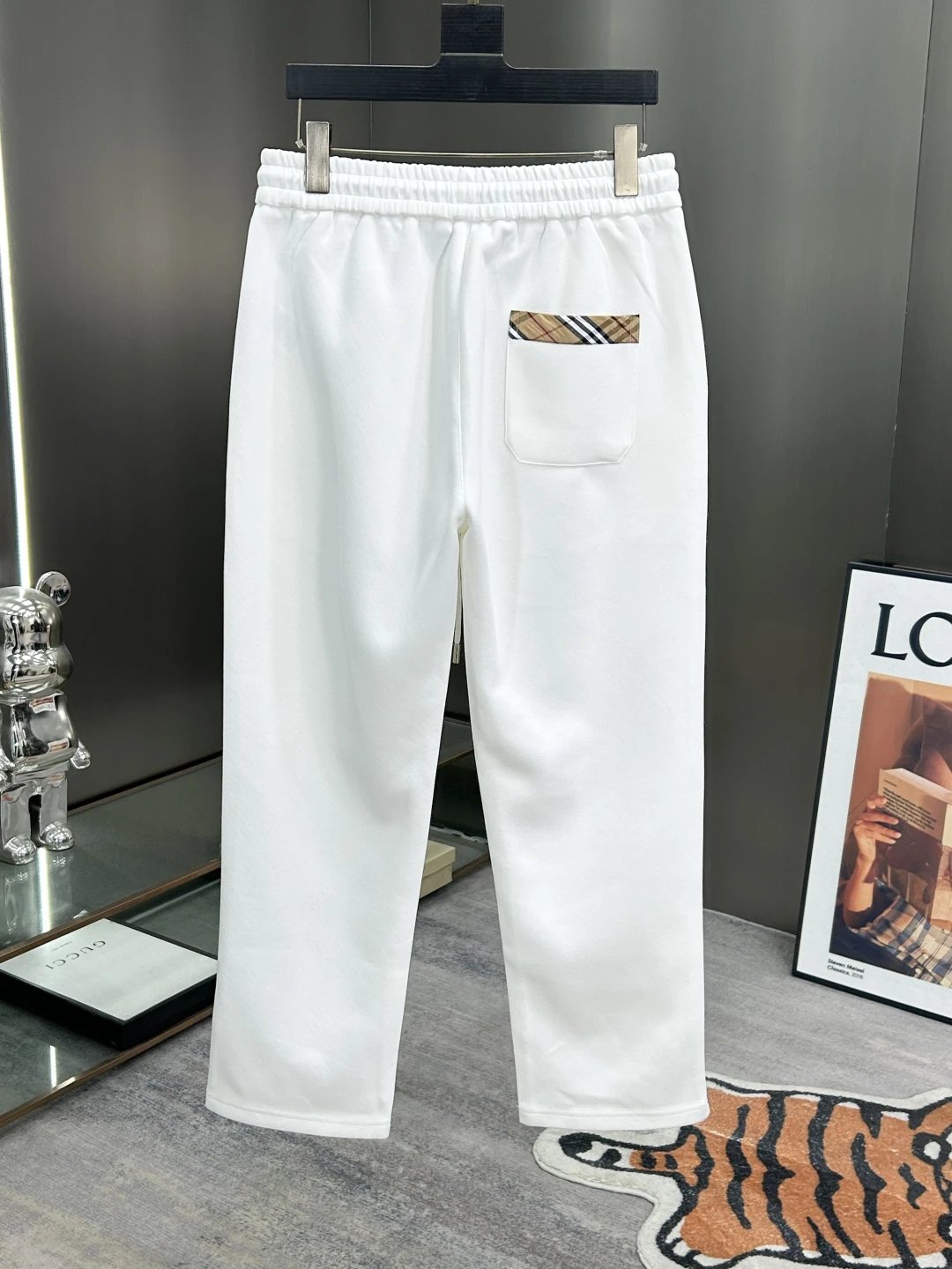 Balenciaga White Cotton Joggers Pants