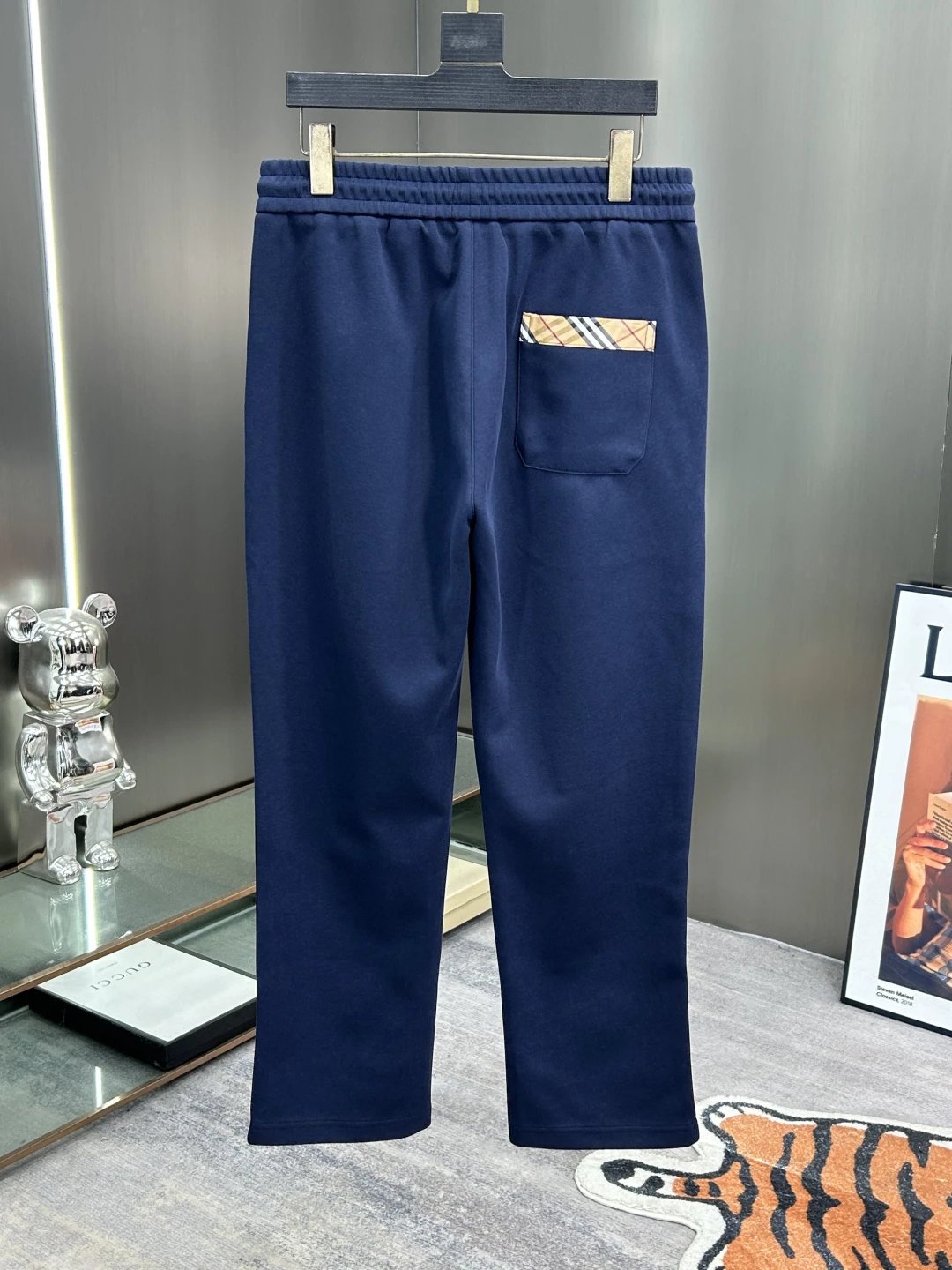 Balenciaga Navy Blue Men's Joggers Pants