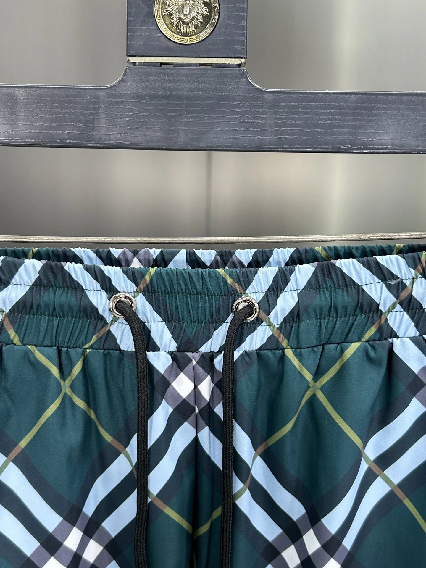 Balenciaga Plaid Check Shorts for Men
