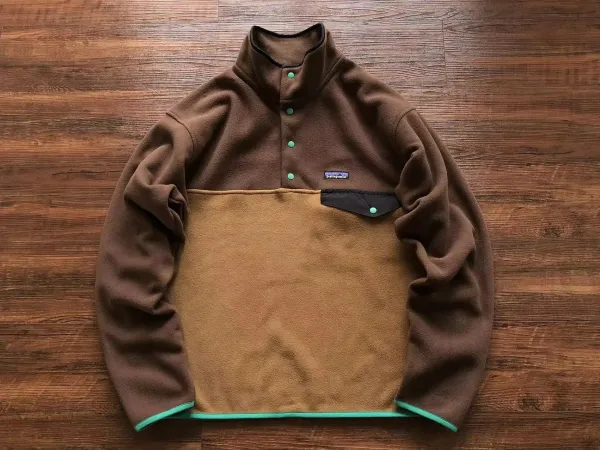 Patagonia Synchilla Snap-T Fleece Pullover Brown/Tan - 1