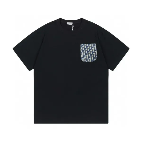 Dior Oblique Pocket T-Shirt Black - 1