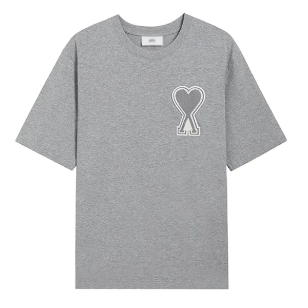 Maison Margiela Heart Logo T-Shirt Gray - 1