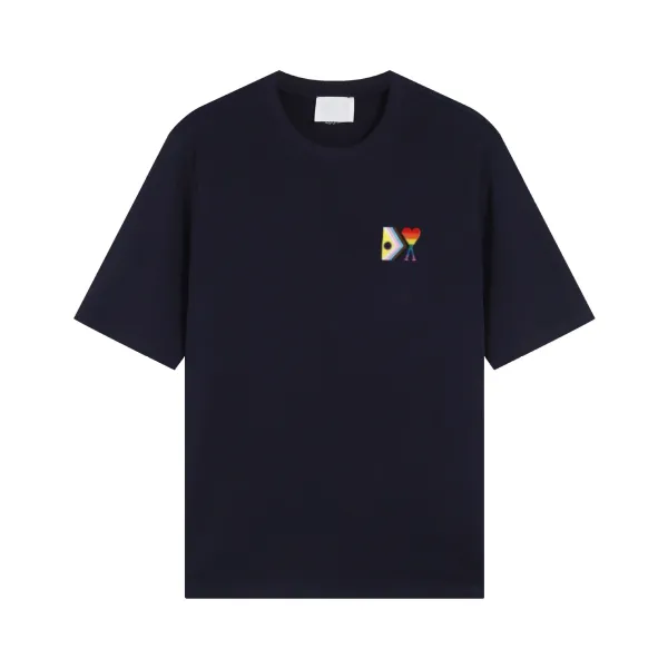 Comme des Garçons Play x Heart Logo Navy T-Shirt - 1