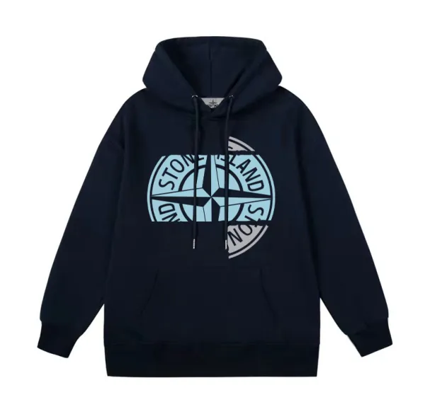 Design Fingerprint Graphic Hoodie Gray - 9