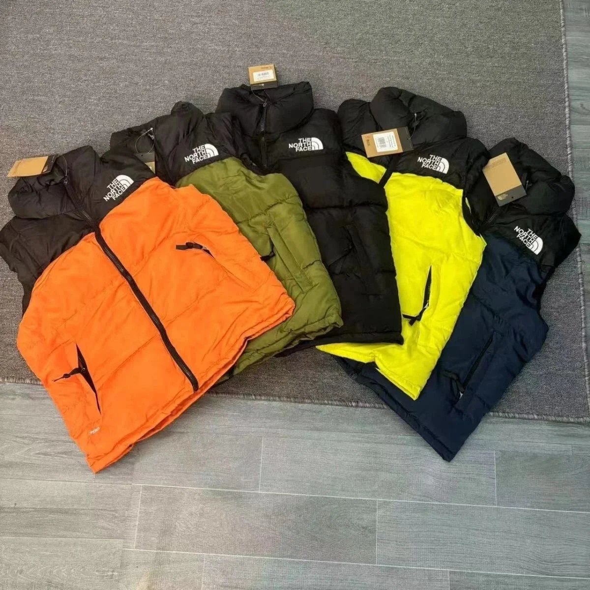 The North Face Nuptse Vest Orange/Black Vest - 5
