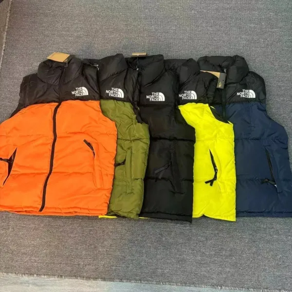 The North Face Nuptse Vest Orange/Black Vest - 6
