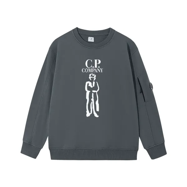 C.P. Company Logo Print Sweatshirt Light Blue - 11