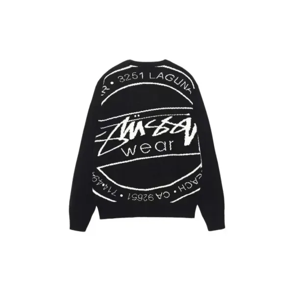Stüssy Basketball Knit Sweater Black - 1