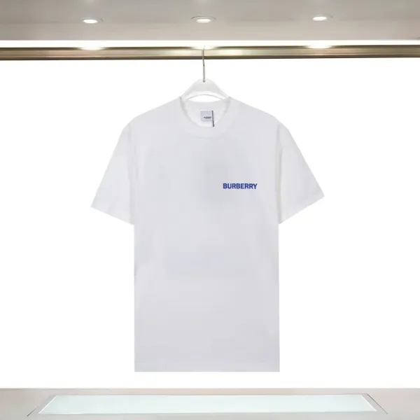 Burberry Logo Print White T-Shirt - 1