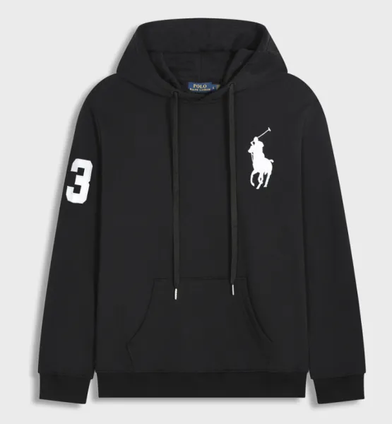 Polo Ralph Lauren Big Pony Hoodie Black - 1