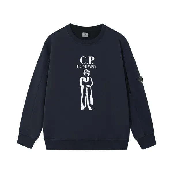 C.P. Company Logo Print Sweatshirt Light Blue - 8