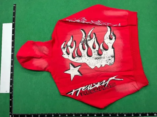 Hellstar Sports Flame Hoodie Black - 5