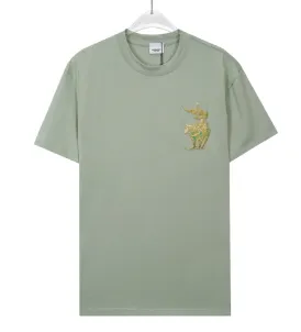 Maison Margiela Tabi Rabbit Embroidered Sage Green T-Shirt - 1