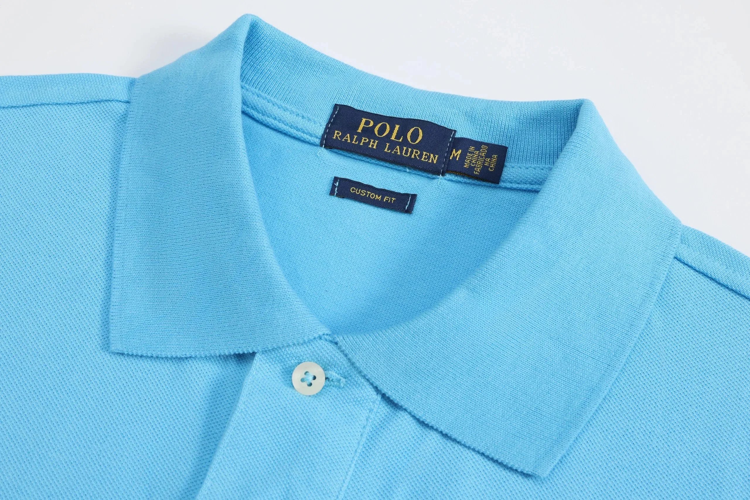 Polo Ralph Lauren Custom Slim Fit Navy Polo with Orange Big Pony and Sleeve Number - 10