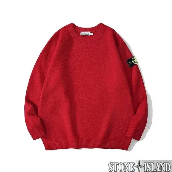 Stone Island Crewneck Knit Sweater Beige - 9
