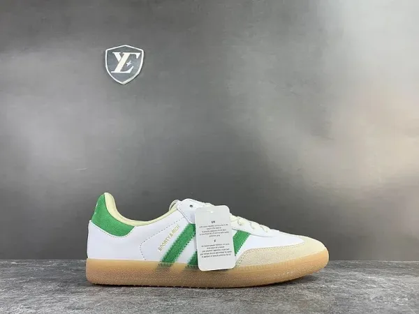Adidas Originals Samba Classic White Green Gum Sneakers - 1