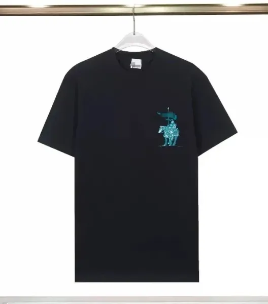 Prada Knight Graphic Print Black T-Shirt - 1
