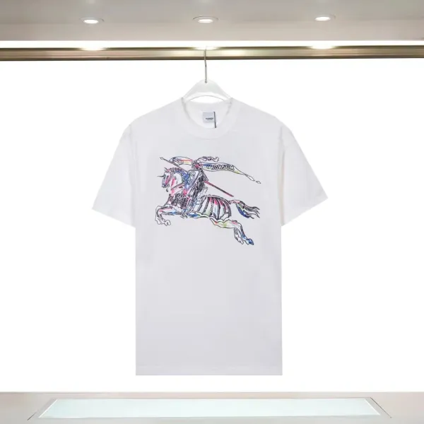 Burberry Knight Print White T-Shirt - 1