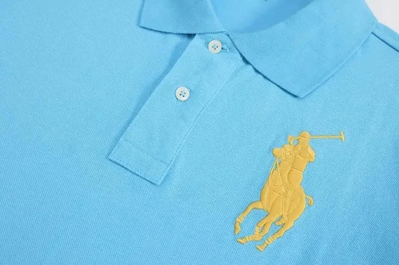 Polo Ralph Lauren Custom Slim Fit Navy Polo with Orange Big Pony and Sleeve Number - 11