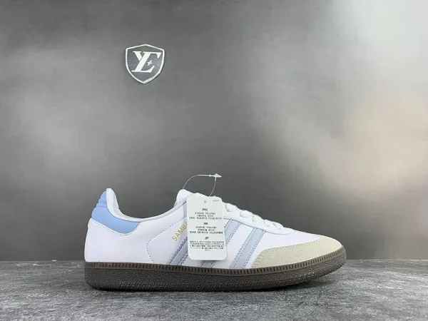 Adidas Samba OG Light Blue White Sneakers - 1