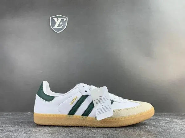 Adidas Samba OG White Green Gum Sneakers - 1
