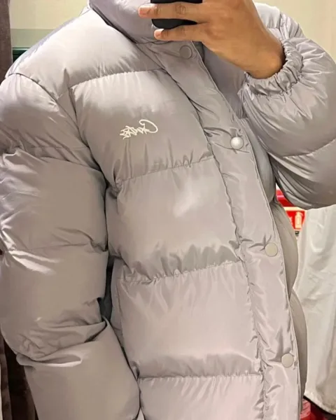 Corteiz × Unknown Down Jacket Black/Yellow Reversible Puffer Jacket - 11