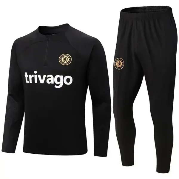 Chelsea FC x Trivago Training Set Black Tracksuit - 1
