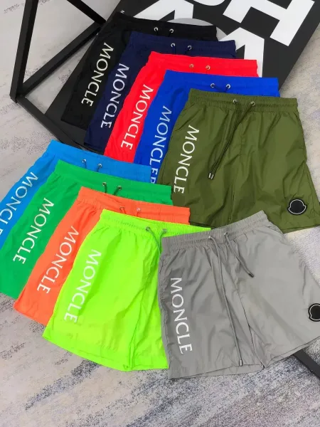 Moncler Logo-Print Nylon Shorts Black - 4