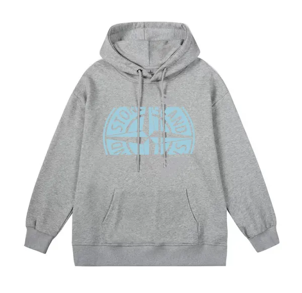 Design Fingerprint Graphic Hoodie Gray - 6