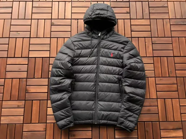 Polo Ralph Lauren Lightweight Hooded Down Jacket Black - 1