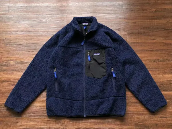Patagonia Synchilla Snap-T Fleece Jacket Navy Blue Outerwear - 1
