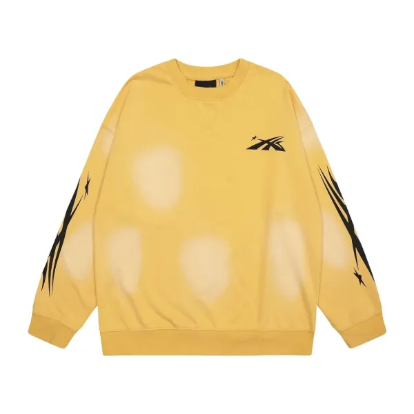 Asics x Fragment Design Acid Wash Yellow Hoodie - 1