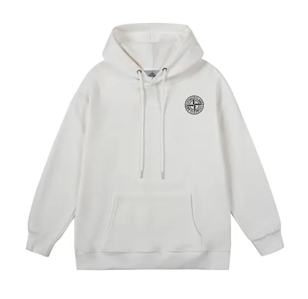 Design Fingerprint Graphic Hoodie Gray - 11