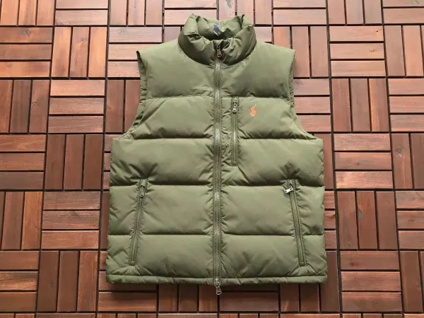 Polo Ralph Lauren Puffer Vest Army Green Vest - 1