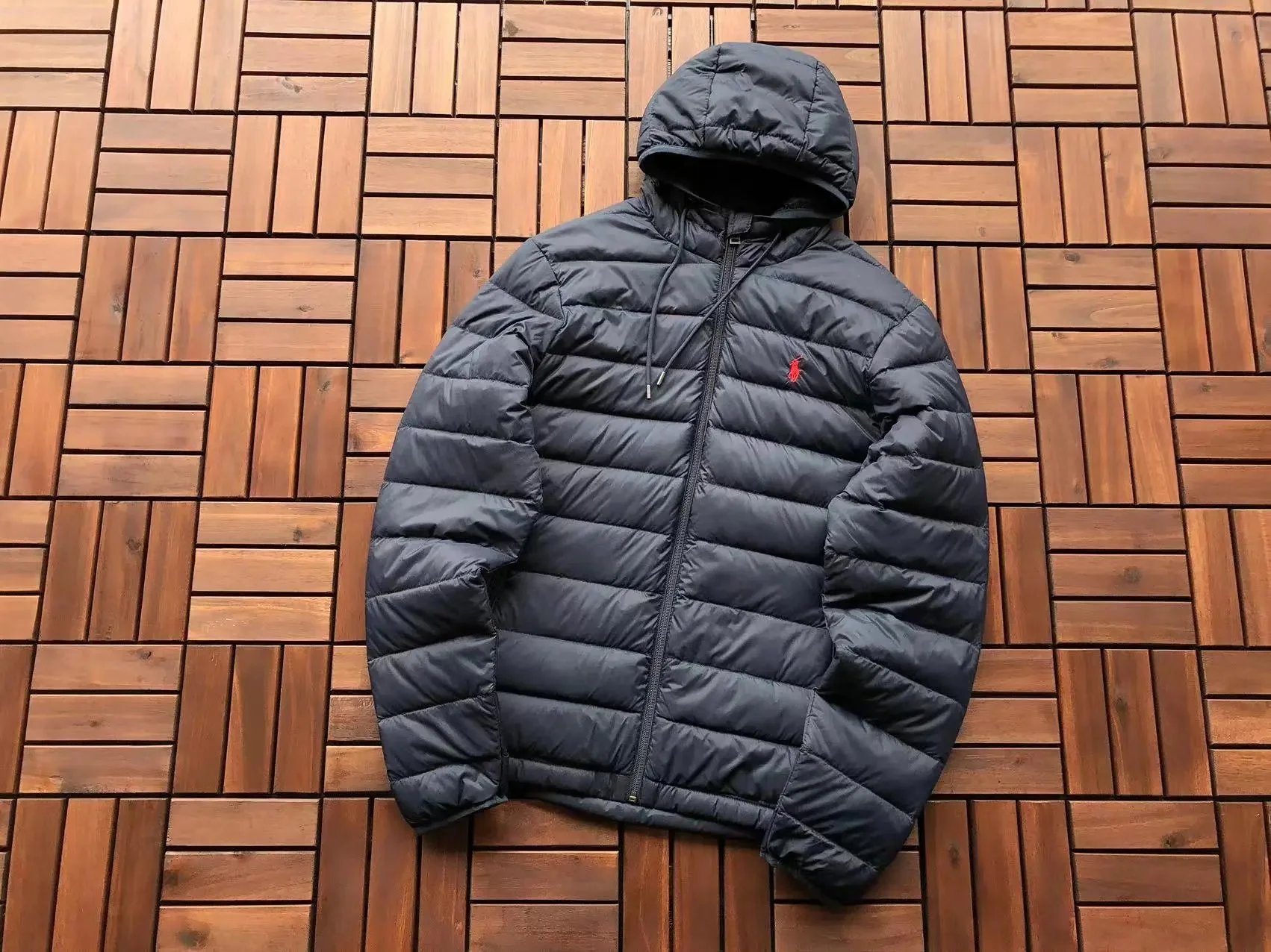 Polo Ralph Lauren Lightweight Hooded Down Jacket Black - 1