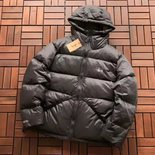 Stüssy Down Jacket Black Outerwear - 1
