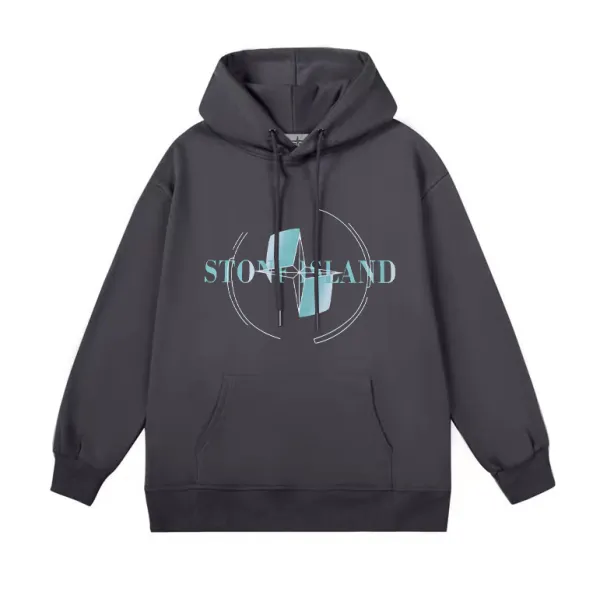 Stone Island Graphic Hoodie Dark Gray - 1