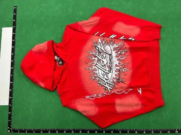 Hellstar Sports Flame Hoodie Black - 4