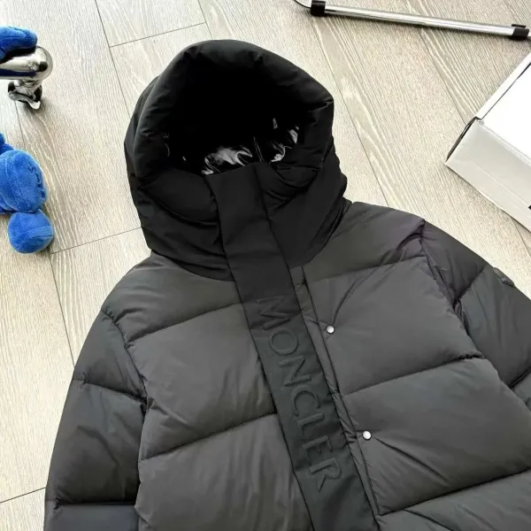 Moncler x Balenciaga Down Jacket Gray with Black Hood and Balenciaga Sweatpants - 9