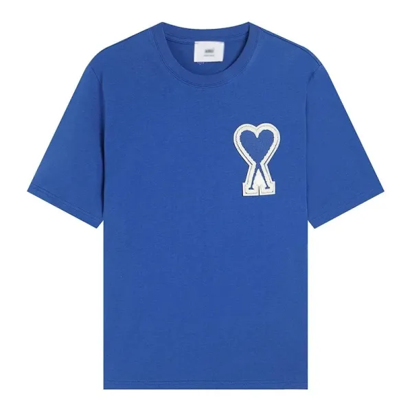 Maison Margiela Replica Heart Logo T-Shirt Blue - 1