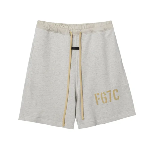 Fear of God Essentials FG7C Heather Gray Shorts - 1